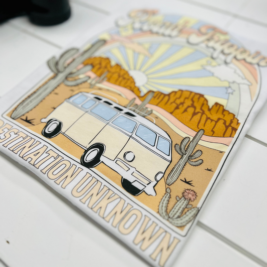 Road Trippin' Graphic Tee - White