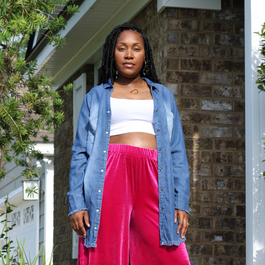 Chambray Longline Shirt